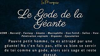 le gode de la geante - french audio joi macrophilia