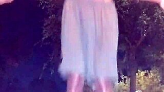 I, the sexy brunette, get picked up by my father-in-law's monster cock during a dorm workout.