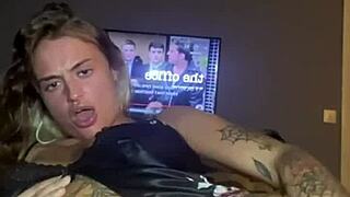 Slutty goth teen 18+ fucks her big ass solo