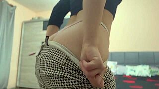 Big ass latina masturbating in tight pants