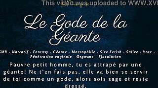 le gode de la geante - french audio joi macrophilia