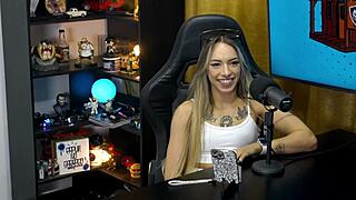 ruan eats bianca demarchi's pussy in podcast, she moans loudly