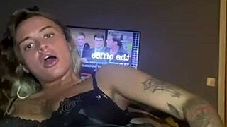 Slutty goth teen 18+ fucks her big ass solo