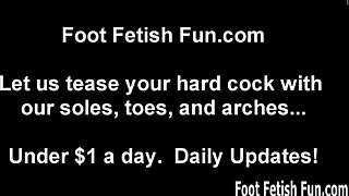 Four girls' feet all for you