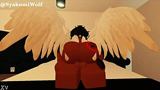 Emptying balls into beautiful ebony futanari with monster cock!