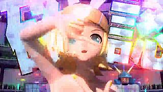 kagamine rin in alien bunny costume nude