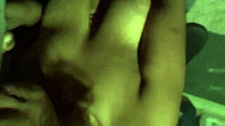 Intriguing Ebony Tittie Cumshot Scene