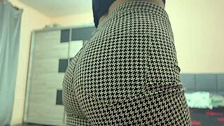Big ass latina masturbating in tight pants