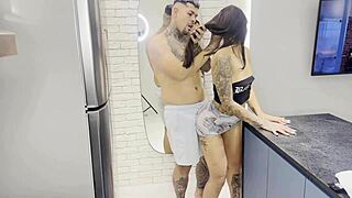 She left my ass wet and fucked me nicely