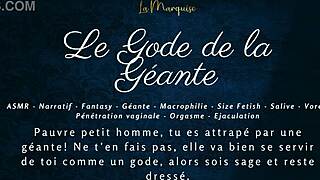 le gode de la geante - french audio joi macrophilia