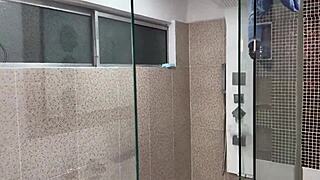 Nerd boy intensely fucks Venezuelan stepmom and Mexican milf friend