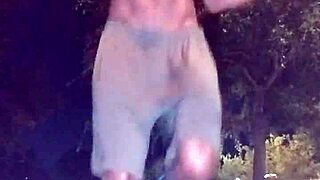 I, the sexy brunette, get picked up by my father-in-law's monster cock during a dorm workout.