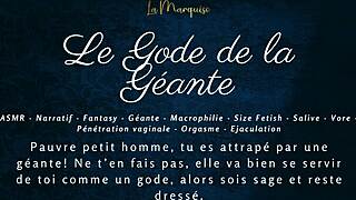 le gode de la geante - french audio joi macrophilia