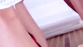 venezuelan blonde schoolgirl gets fucked live by boyfriend on tiktok 😍