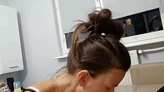 First Time Sucking a Fan's Big Cock in Intense Encounter.