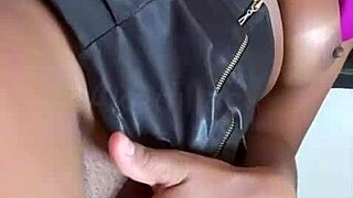 latina shows her natural tits in outdoor lingerie