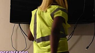 aggressive joi at work in the office