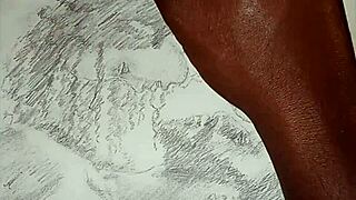 sketch of foreplay in lingerie