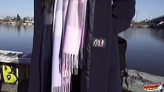 German Scout Picks Up Small Tits Cougar Rina Helena for First Anal