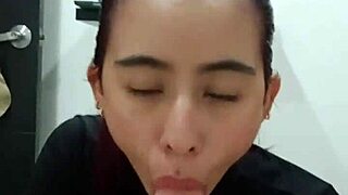guy helps his stepsister with oral practice