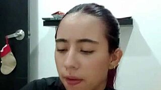 guy helps his stepsister with oral practice