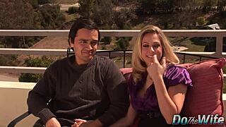 Stranger screws housewife angela attison and creampies her ass