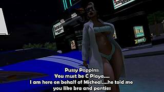 Pussy poppins takes on a massive big dick