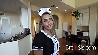 Stepsis In Maid Outfit Gets Boldly Fucked In Taboo POV Scene