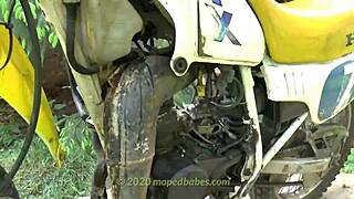 Enduro Dirtbike Clips Trailer Full Show! Bikes and Babes Revving Vintage 2-Stroke Engines!