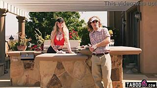 Milf Receives Golf Lessons from Two Shemales in Swinger Club 3some