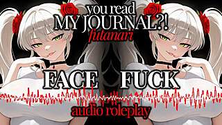 F4a erotic audio! You read my journal, futanari chapter one!