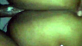 Ebony BBW Amateur Doggy Style Anal Sex with Creampie