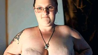 big titt milf at trailer park while husband works