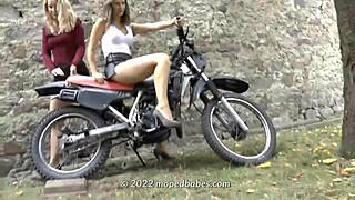 Enduro Dirtbike Clips Trailer Full Show! Bikes and Babes Revving Vintage 2-Stroke Engines!