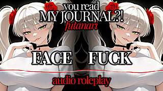 F4a erotic audio! You read my journal, futanari chapter one!