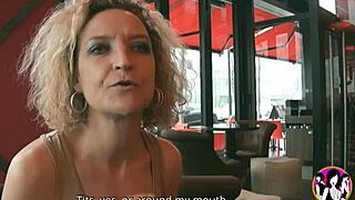 Slutty MILF Beatrice LOVES GANG-BANG with 2 BIG COCKS