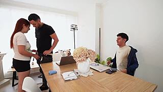 Hot Young Woman Offers Money For Threesome With Mute Maid