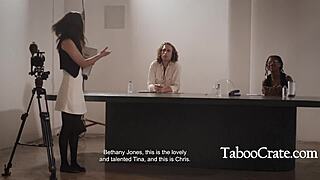 Alison Rey excels at deep swallowing in taboo scene.