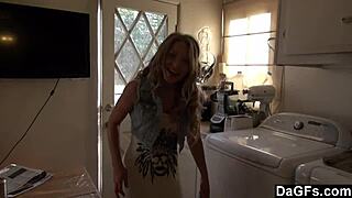 Hottie Teen 18+ Gets Fucked In The Kitchen After Shopping