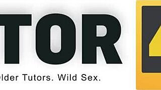 tutor4k guy makes move on blonde tutor after discovering her sex toys