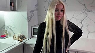 young landlady in stockings hasn't had sex in a long time