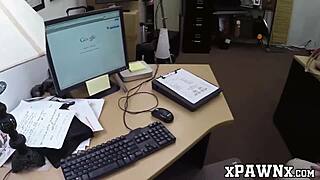 Broke Milf Sells Cunt at Pawnshop for Cash