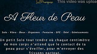 french woman talks dirty while masturbating solo