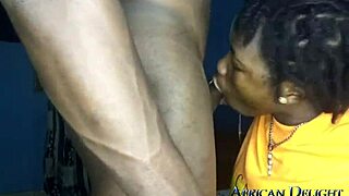 Chocolate chubby craving to suck big black cock