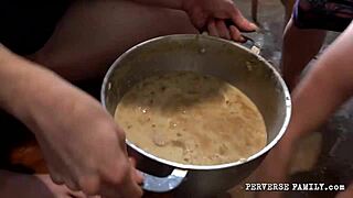 perverse family explores extreme food fetish