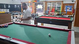 She couldn't play pool but loved taking it in the ass.