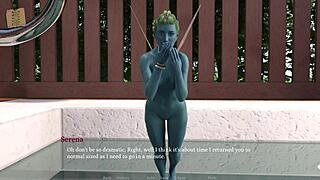 Lunar's Chosen 116: 3D game with big tits and intriguing contrasts in boobs display