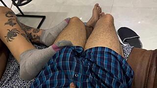 My stepsister and I sneak wild close-up action when adults sleep!