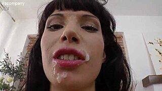 Hot Brunette Girl Experiences First Rough Anal Sex With Big Cock