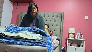 My girlfriend's parents left us alone at home and we enjoyed some quality time